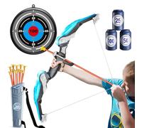 Wydexint Bow and Arrow Toys Set, Bow and Arrow Archery Toy Set For Kids, Arco y Flechas para Niños, Activity Toys For Indoor and Outdoor, Birthday Gift For Boys and Girls Ages 3-12 (Azul)