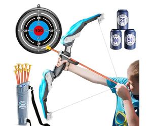Wydexint Bow and Arrow Toys Set, Bow and Arrow Archery Toy Set For Kids, Arco y Flechas para Niños, Activity Toys For Indoor and Outdoor, Birthday Gift For Boys and Girls Ages 3-12 (Azul)