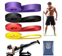 WYFCR 4 pcs Traje de Pull - up, cinturón de Resistencia, Bandas elásticas, Traje de cinturón de Resistencia Deportiva, pour Hombres y Mujeres, para Entrenamiento de Fuerza, Pilates, Yoga, Fitness