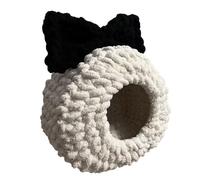 WYFTOY DIY Cat Beb, kit de ganchillo para principiantes, kit de tejer con hilo de chenilla, resistente a los arañazos, tutoriales en video paso a paso, para los amantes de las mascotas (anillo de 20
