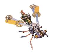 WYFTOY Kit de modelo de insectos de metal 3D, 157 piezas de montaje mecánico de abeja, herramienta educativa STEM, decoración artística coleccionable, regalo para entomólogos (versión B)