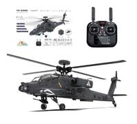 WYFTOY Modelo de helicóptero Apa-che a escala 1/32 2.4G 6CH RC (versión RTF GPS), potencia duradera, 3 baterías