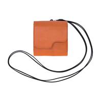 WYFTOY RG35XX SP Handcraft Leather Storage Bag for Handheld Game Console(Orange