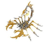 WYFTOY Rompecabezas 3D para adultos, kit de modelo de montaje mecánico de escorpión Steampunk, rompecabezas de metal, bloques de construcción, rompecabezas de acertijo, adorno de escritorio hecho a