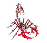WYFTOY Rompecabezas 3D para adultos, kit de modelo de montaje mecánico de escorpión Steampunk, rompecabezas de metal, bloques de construcción, rompecabezas de acertijo, adorno de escritorio artesanal
