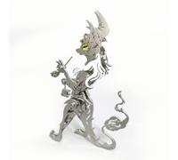 WYFTOY Rompecabezas de criatura mágica de metal 3D para adultos, kit de modelo de gato anciano de tubo mecánico, modelo de montaje mecánico steampunk, adorno creativo de casa (versión de kit/67