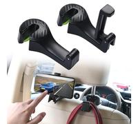 WYFZ 2 Piezas Car Back Seat Hooks para Dodge Charger Scat SRT Daytona GT R/T 2015-2023, Percha Coche Reposacabezas Gancho Ganchos para Asiento de Coche