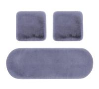WYFZ 3 Piezas Cojín de Asiento de Felpa de Invierno Coche para VW Golf 4 Variant | Typ 1J1 | Bj. 1997-2005, Asiento Coche Antideslizante Lavable A Máquina Extra Suave y Cálido,Grey