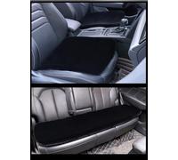 WYFZ 3 Piezas Cojín de Asiento de Felpa de Invierno Coche para VW Golf 4 Variant | Typ 1J1 | Bj. 1997-2005, Asiento Coche Antideslizante Lavable A Máquina Extra Suave y Cálido,Black