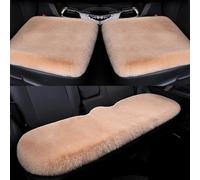 WYFZ 3 Piezas Cojín de Asiento de Felpa de Invierno Coche para VW T4 | Typ 70 | Bj. 1990-2003, Asiento Coche Antideslizante Lavable A Máquina Extra Suave y Cálido,Pink