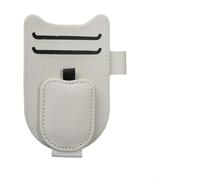 WYFZ Clip para Gafas de Coche para Ford Puma I 2019-2024 -, Clip Magnético de Cuero para Colgar Gafas para Visera de Coche Accesorios Multifuncional Accesorios Coche,Beige