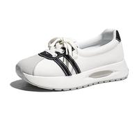 WYGGD Zapatillas de Deporte para Mujer con Plataforma y Aumento de Altura, Ideales para el Verano, Calzado Deportivo Estilo Forrest Gump, Ajuste cómodo,Beige-35