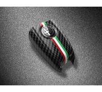 WYHHL Carcasa Llave Coche para Alfa Romeo Giulia Stelvio, Funda Llave Carcasa Mando Llave de Coche Cubierta Llave Funda para Llave de Coche,Normal-E
