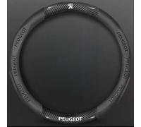 WYHHL Funda Volante Coche para Peugeot Bipper 2008-2014, Antideslizante Cubre Volante Transpirable Protector Volante Interior Accesorios,OType-Schwarz