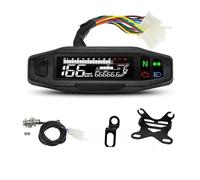 WYHJIUY Motocicleta Universal Velocímetro Digital Tacómetro Salpicadero Panel De Instrumentos Soporte De Medidor Indicador Engranaje
