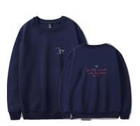 WYHMCNHM Joshua Bassett Merch The Golden Years Tour - Sudadera de cuello redondo, unisex, a la moda, informal, con capucha, azul marino, XL