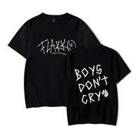 WYHMCNHM Rels B Merch - Camiseta unisex de manga corta con logotipo "Don't Cry", Negro, XXL