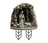 Wyhqgn Estaca de Jardín Acrílica Navideña con María Y Jesús para El Jardín.
