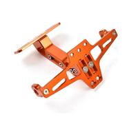 WYHSFSS Soporte Placa Matrícula Motocicleta, para Aprilia Tuono V4 1100RR Factory 2017 2018 2019 Eliminador Guardabarros Moto Soporte Motocicleta LED Marco Matricula Kit,F