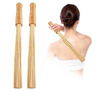 WYJTPONE 2 varillas de masaje de bambú, herramienta de masaje corporal de terapia de bambú para relajar los músculos (2)