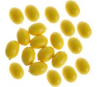 Wyjuan 20 piezas de limones artificiales amarillos de simulación de frutas artificiales para decoración del hogar, plantas y flores artificiales para decoración del hogar, frutas artificiales