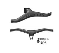 WYJW MTB Full Carbon 60/70/80/90/100/110mm Fibra Manillar y vástago de Bicicleta Integratived ángulo 25 (Color: 740x70mm)