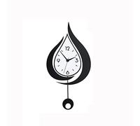 WYJZALLL Large Wall Clock, Creative Water Drop Pendulum Clock, Large Silent Wall Clock, Battery Operation Watch for Bedroom Office Living Room (Size : A)