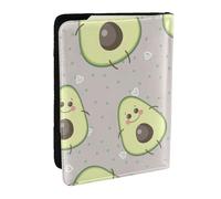 Wykjtwo Aguacate Lindo de Dibujos Animados, Funda para Pasaporte Cartera de Viaje de Cuero PU Funda para Pasaporte Fundas para Pasaporte 6,5 Pulgadas
