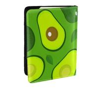 Wykjtwo Aguacate sobre Alimentos y Bebidas Verdes, Funda para Pasaporte Cartera de Viaje de Cuero PU Funda para Pasaporte Fundas para Pasaporte 6,5 Pulgadas
