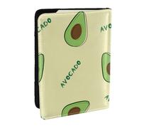 Wykjtwo Aguacate Verde, Funda para Pasaporte Cartera de Viaje de Cuero PU Funda para Pasaporte Fundas para Pasaporte 6,5 Pulgadas