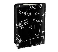 Wykjtwo Álgebra Geometría Matemáticas abstractas, Funda para Pasaporte Cartera de Viaje de Cuero PU Funda para Pasaporte Fundas para Pasaporte 6,5 Pulgadas