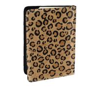 Wykjtwo Animal Leopardo Salvaje Estampado, Funda para Pasaporte Cartera de Viaje de Cuero PU Funda para Pasaporte Fundas para Pasaporte 6,5 Pulgadas