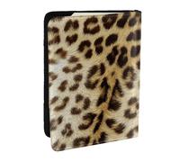 Wykjtwo Animales de Piel de Leopardo, Funda para Pasaporte Cartera de Viaje de Cuero PU Funda para Pasaporte Fundas para Pasaporte 6,5 Pulgadas