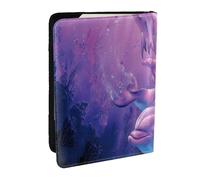 Wykjtwo Animales Delfines, Funda para Pasaporte Cartera de Viaje de Cuero PU Funda para Pasaporte Fundas para Pasaporte 6,5 Pulgadas