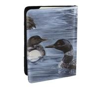 Wykjtwo Animales Pato, Funda para Pasaporte Cartera de Viaje de Cuero PU Funda para Pasaporte Fundas para Pasaporte 6,5 Pulgadas