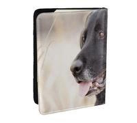 Wykjtwo Animales Perro Labrador, Funda para Pasaporte Cartera de Viaje de Cuero PU Funda para Pasaporte Fundas para Pasaporte 6,5 Pulgadas