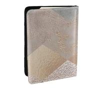 Wykjtwo Argyle de mármol de Oro Rosa cobrizo y Rubor, Funda para Pasaporte Cartera de Viaje de Cuero PU Funda para Pasaporte Fundas para Pasaporte 6,5 Pulgadas