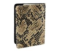 Wykjtwo Arte de Piel de Serpiente Animal, Funda para Pasaporte Cartera de Viaje de Cuero PU Funda para Pasaporte Fundas para Pasaporte 6,5 Pulgadas