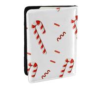 Wykjtwo bastón de Caramelo, Funda para Pasaporte Cartera de Viaje de Cuero PU Funda para Pasaporte Fundas para Pasaporte 6,5 Pulgadas