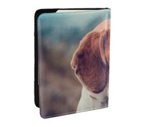 Wykjtwo Beagle Cachorro Perros Mascotas Beagle, Funda para Pasaporte Cartera de Viaje de Cuero PU Funda para Pasaporte Fundas para Pasaporte 6,5 Pulgadas