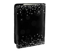 Wykjtwo Brillo Plateado Brillante, Funda para Pasaporte Cartera de Viaje de Cuero PU Funda para Pasaporte Fundas para Pasaporte 6,5 Pulgadas