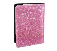 Wykjtwo Brillo Rosa, Funda para Pasaporte Cartera de Viaje de Cuero PU Funda para Pasaporte Fundas para Pasaporte 6,5 Pulgadas