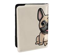 Wykjtwo Bulldog francés, Funda para Pasaporte Cartera de Viaje de Cuero PU Funda para Pasaporte Fundas para Pasaporte 6,5 Pulgadas
