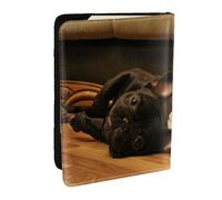 Wykjtwo Bulldog francés, Funda para Pasaporte Cartera de Viaje de Cuero PU Funda para Pasaporte Fundas para Pasaporte 6,5 Pulgadas