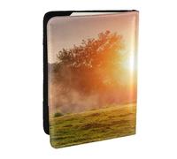 Wykjtwo Caballo al Atardecer, Funda para Pasaporte Cartera de Viaje de Cuero PU Funda para Pasaporte Fundas para Pasaporte 6,5 Pulgadas