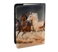 Wykjtwo Caballo Corriendo, Funda para Pasaporte Cartera de Viaje de Cuero PU Funda para Pasaporte Fundas para Pasaporte 6,5 Pulgadas