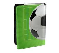 Wykjtwo Campo de fútbol, Funda para Pasaporte Cartera de Viaje de Cuero PU Funda para Pasaporte Fundas para Pasaporte 6,5 Pulgadas