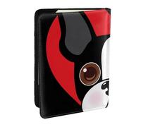 Wykjtwo Cara de Boston Terrier, Funda para Pasaporte Cartera de Viaje de Cuero PU Funda para Pasaporte Fundas para Pasaporte 6,5 Pulgadas
