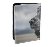 Wykjtwo Cocker Spaniel Inglés Orejas Grandes Y Rizadas Negro, Funda para Pasaporte Cartera de Viaje de Cuero PU Funda para Pasaporte Fundas para Pasaporte 6,5 Pulgadas