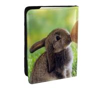 Wykjtwo Conejo Amor Impreso, Funda para Pasaporte Cartera de Viaje de Cuero PU Funda para Pasaporte Fundas para Pasaporte 6,5 Pulgadas
